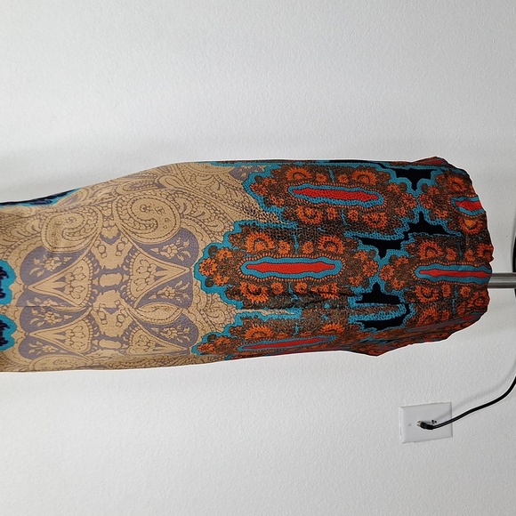 Tracy Reese Multicolor Bohemian Beaded Southwestern Boho Sheath Dress Size Small - Picture 8 of 14